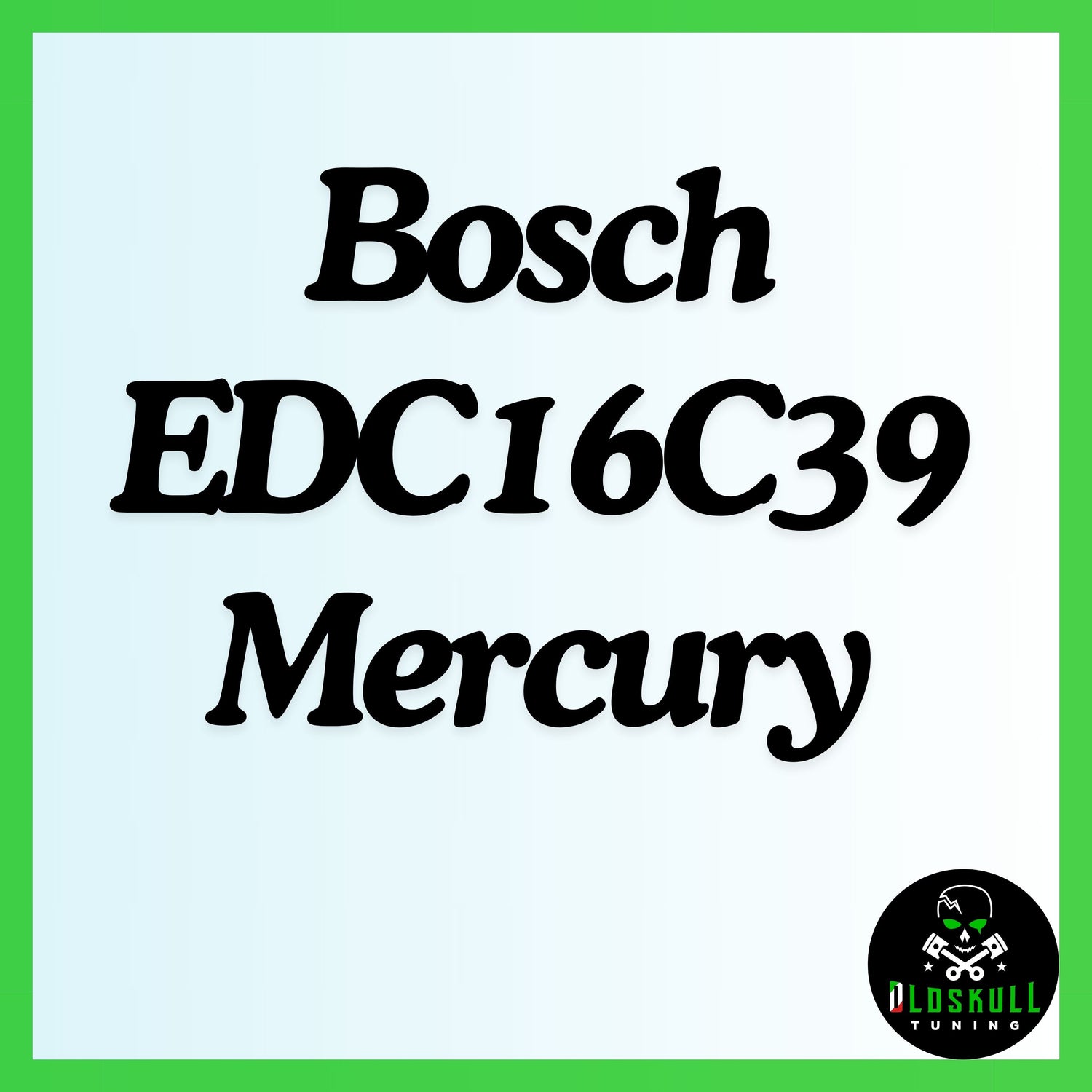 ecu remap Bosch EDC16C39 Mercury