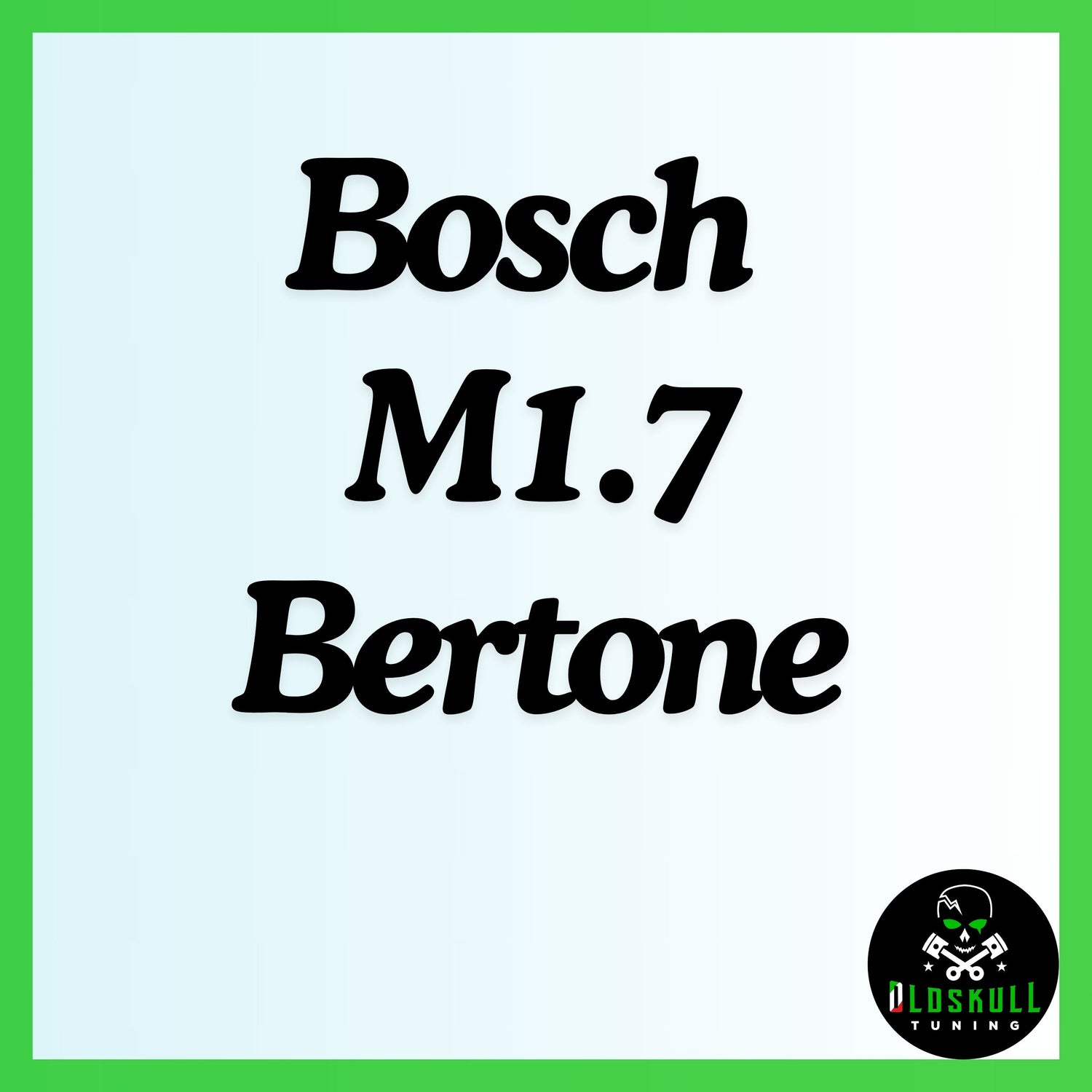 Bosch M1.7 Bertone ecu tuning