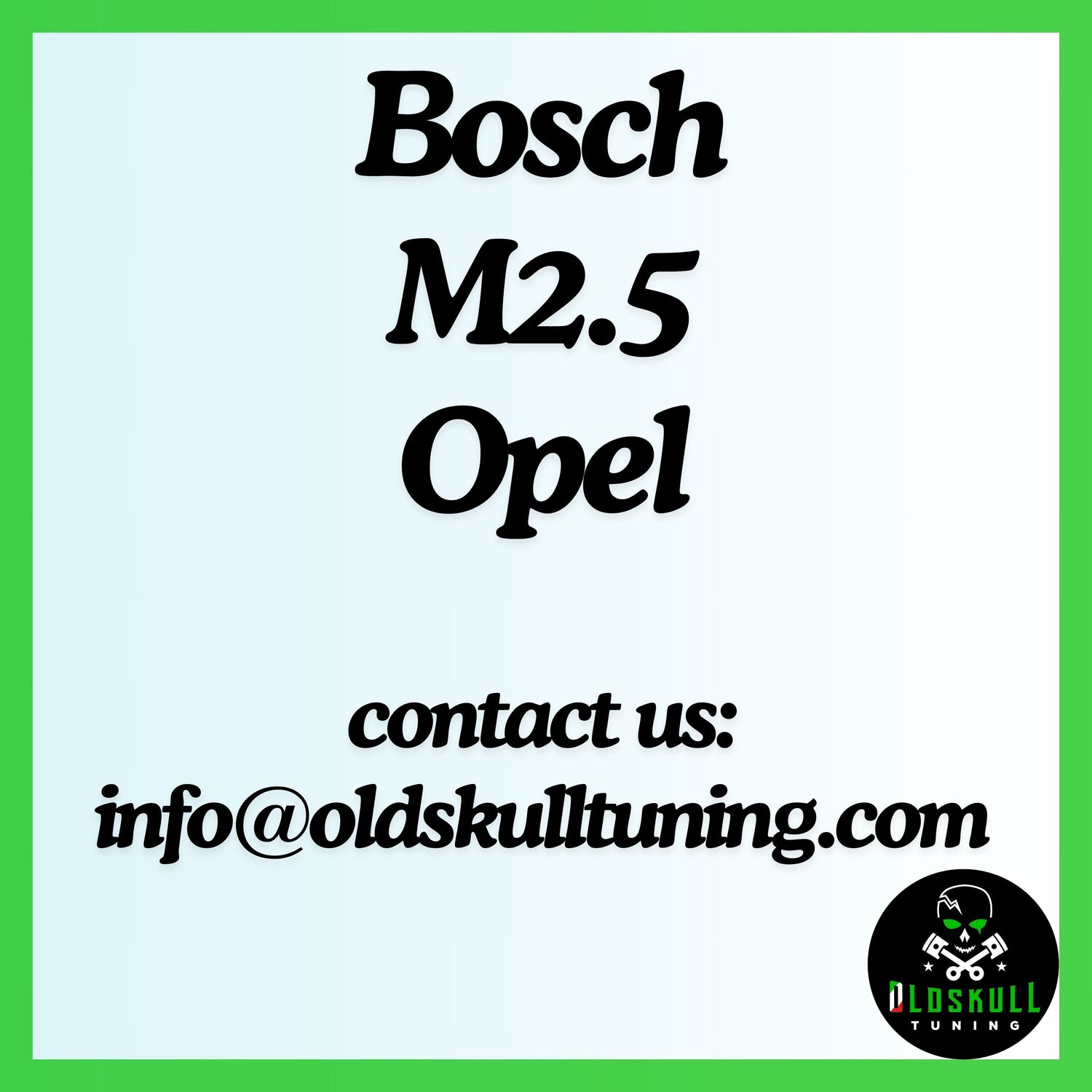Bosch M2.5 Opel ecu tuning