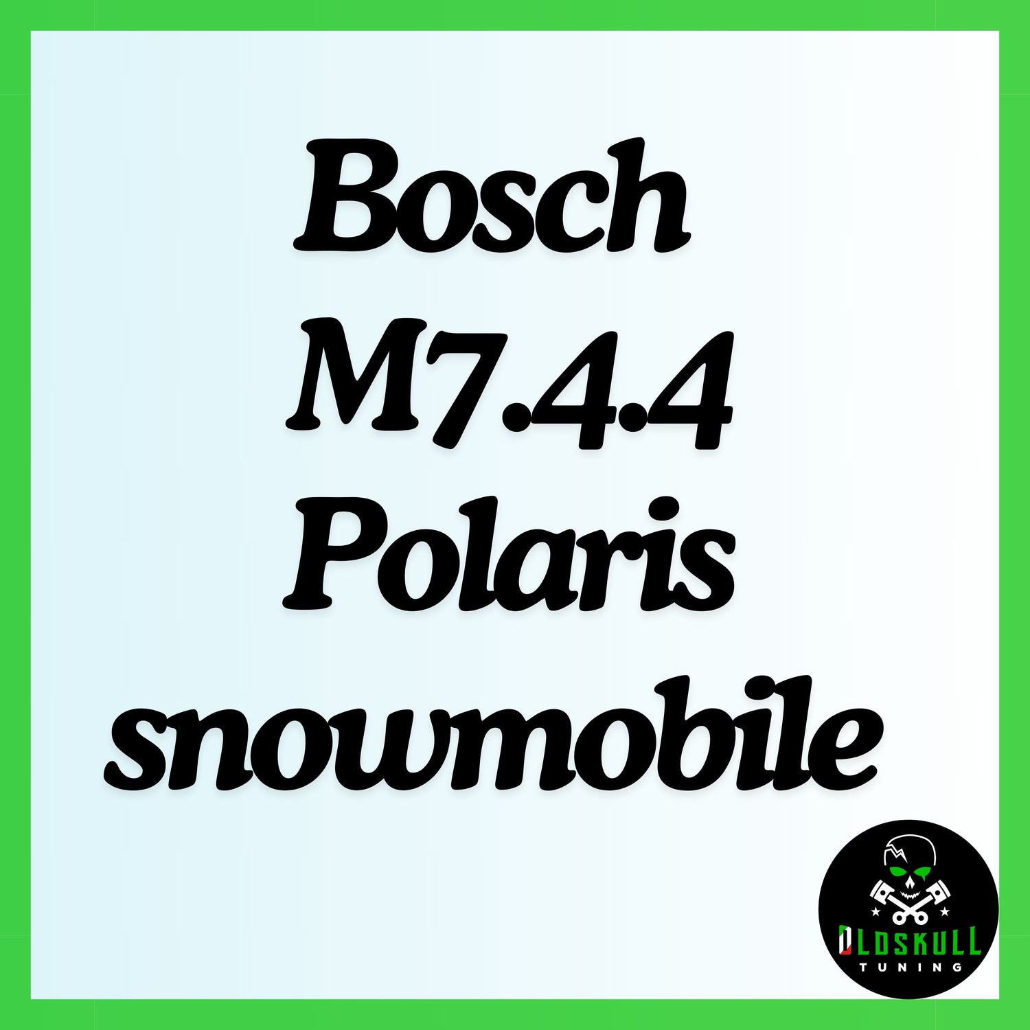 Bosch m7.4.4 polaris snowmobile tunerpro ecu mapping