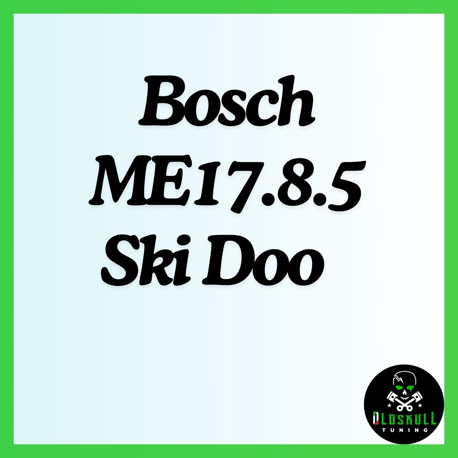 Ski Doo with ecu Bosch ME17.8.5