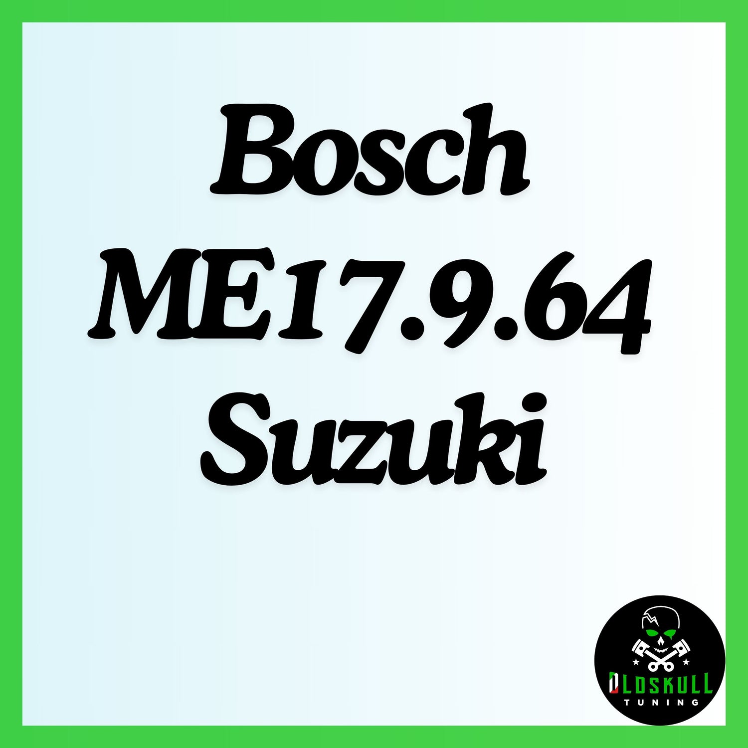 Suzuki with ecu Bosch ME17.9.64 tuning