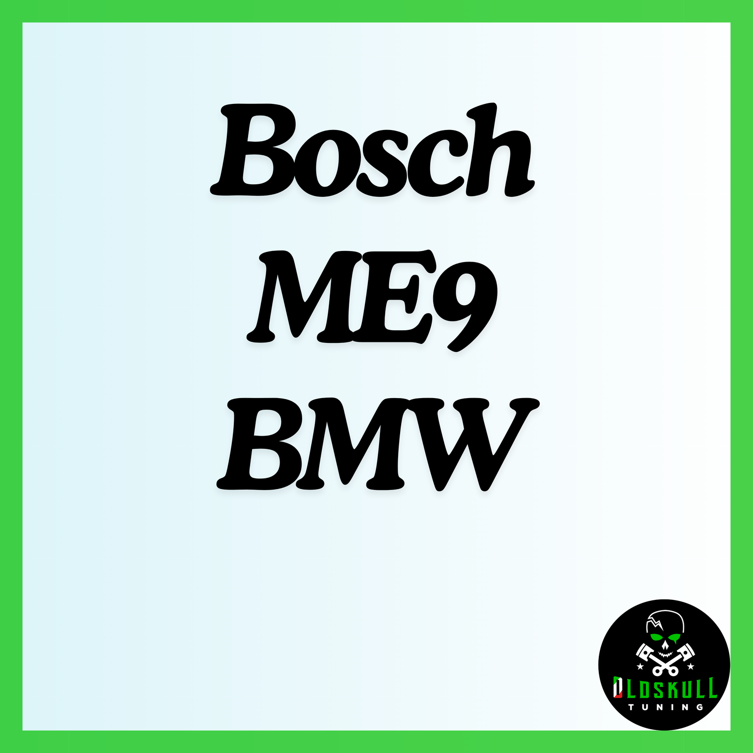 Bosch ME9 BMSK BMW ecu