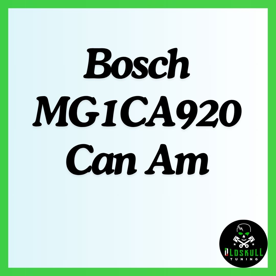 Bosch MG1CA920 Can Am