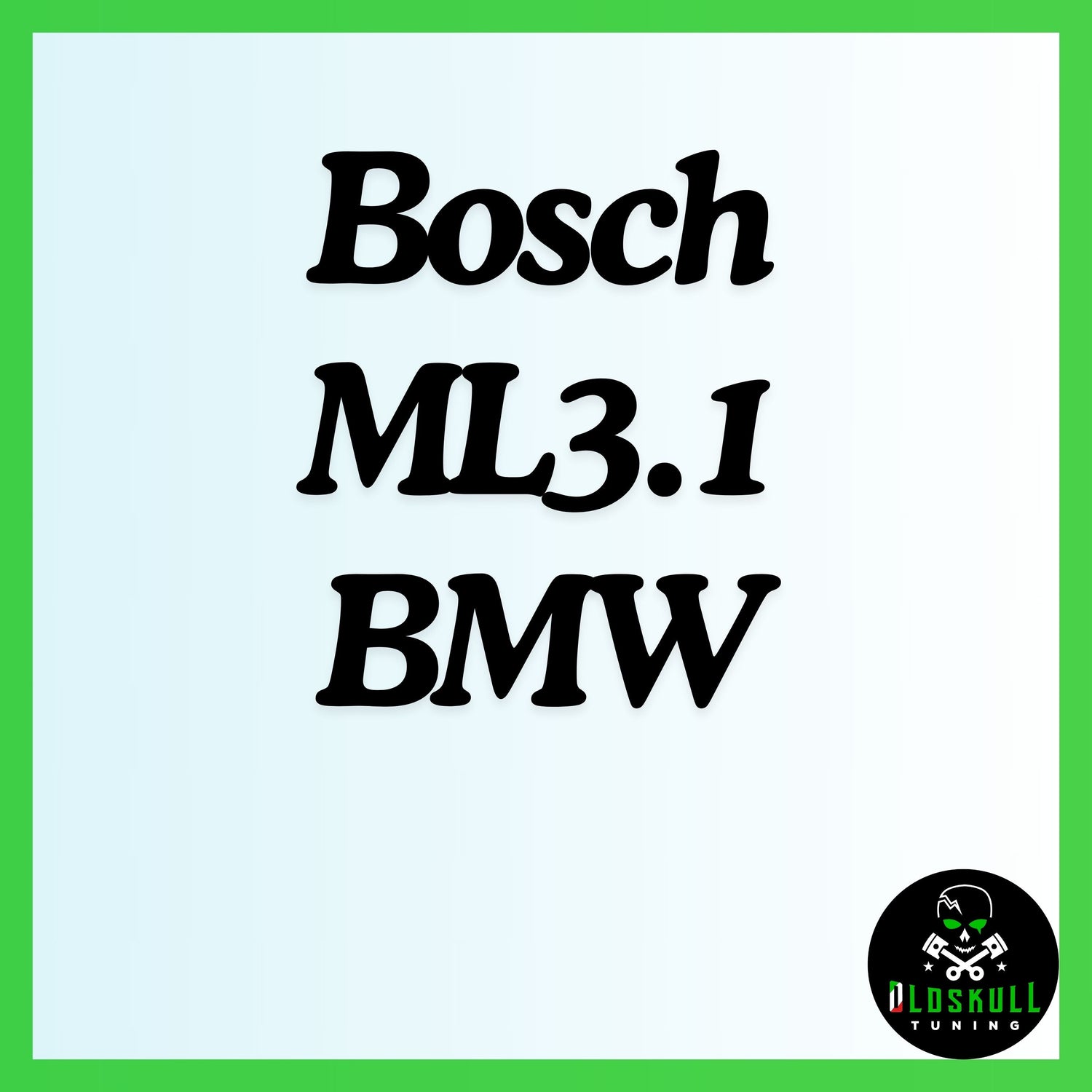 BMW with ecu Bosch ML3.1 tuning