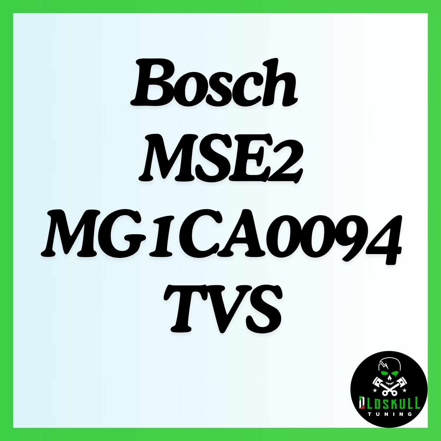 Bosch MSE2 MG1CA0094 TVS tuning ecu