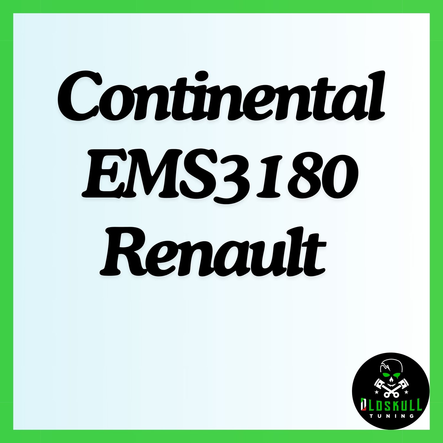 Continental EMS3180 ecu remap