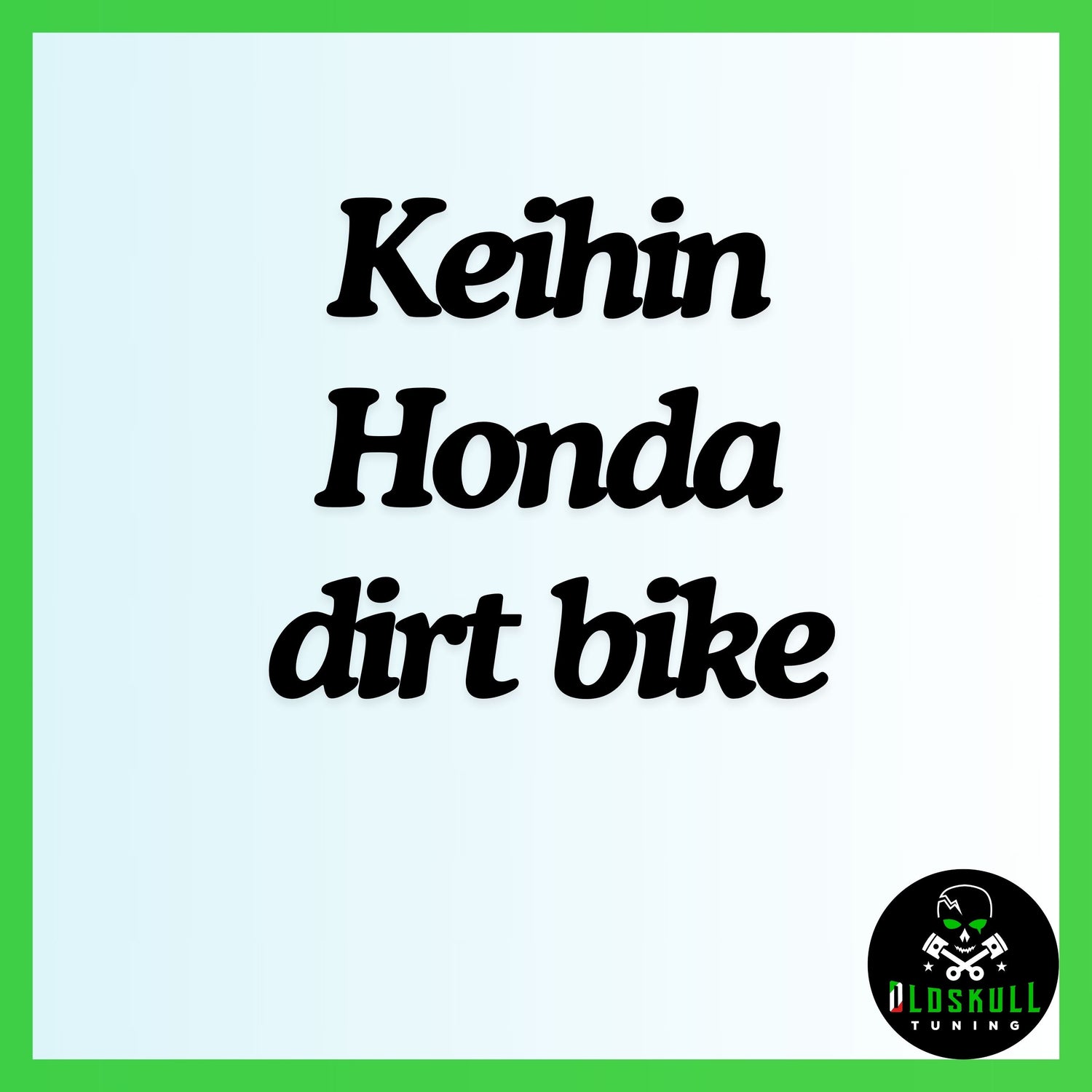 Keihin Honda dirt bike chiptuning