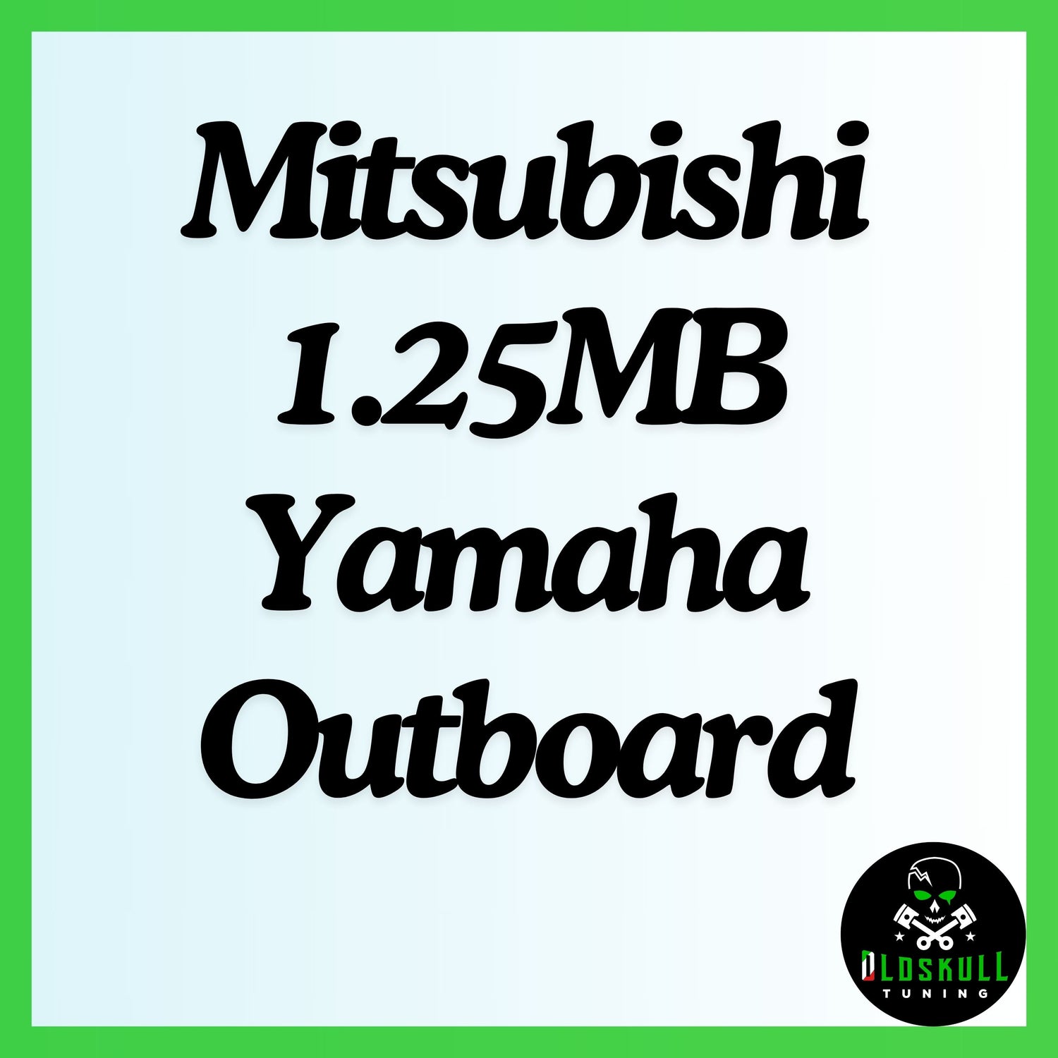 Mitsubishi 1.25MB Yamaha Outboard ecu remap