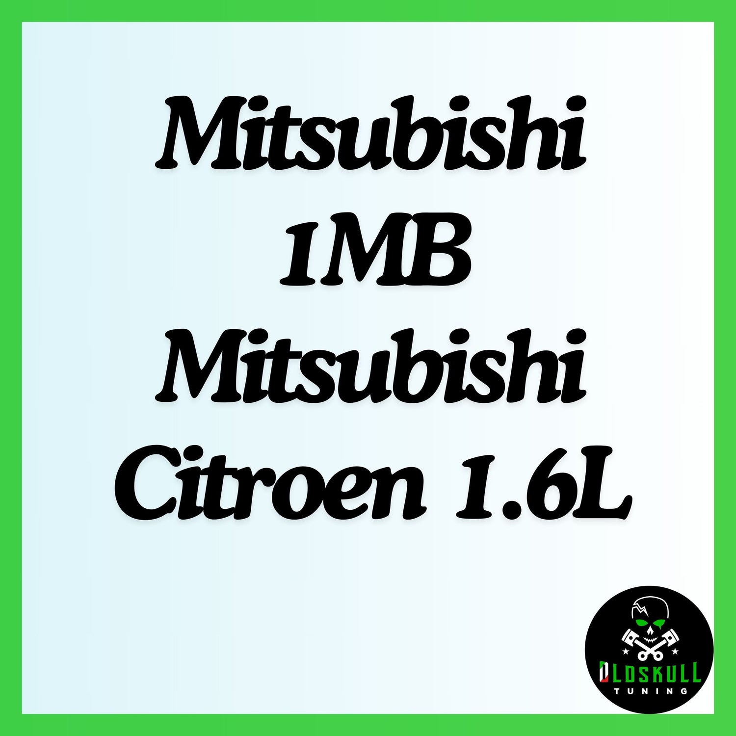 Mitsubishi 1MB Mitsubishi Citroen 1.6L chiptuning