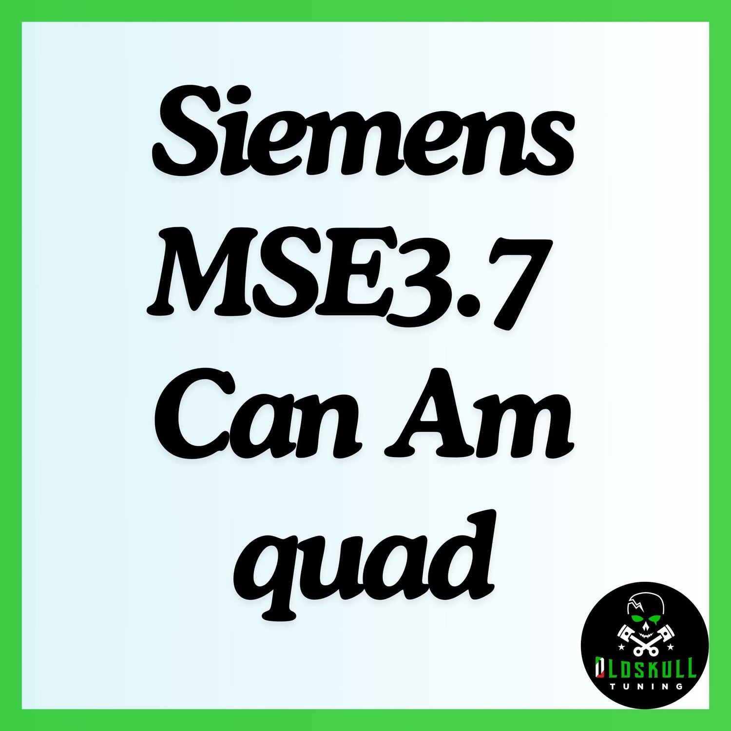 Siemens MSE3.7 Can Am quad ecu tuning