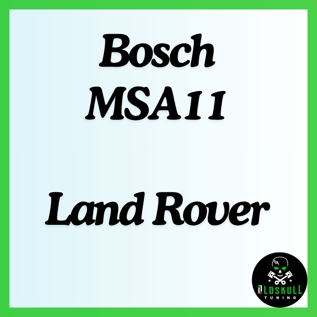 Bosch MSA11 Land Rover TunerPro XDF
