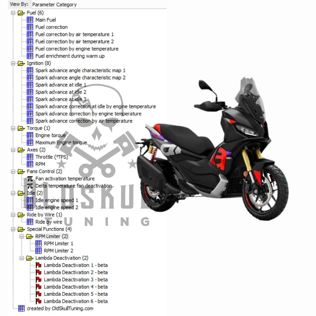 aprilia sr400gt ecu tuning marelli 38m4g3