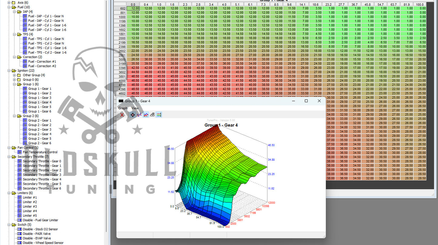 suzuki gsx250r ecu tuning with tunerpro XDF 32920-20K00