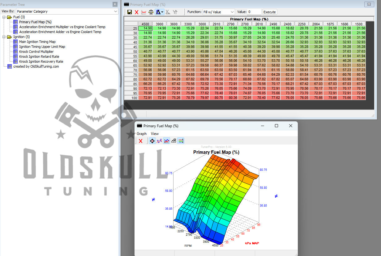 vw lt35 digifant1 tuning with tunepro xdf